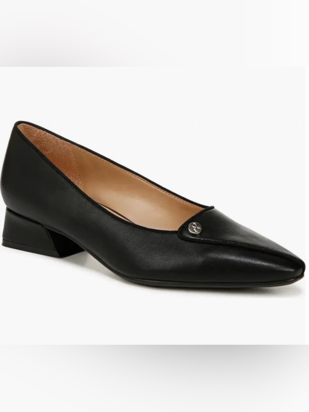 NIB NATURALIZER GEORGIA PUMP BLACK FAUX LEATHER WOMENS SIZE 8M